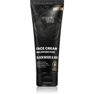 Biztonságos fizetés Organic ShopMen Blackwood & Mint többfunkciós krém az arcra