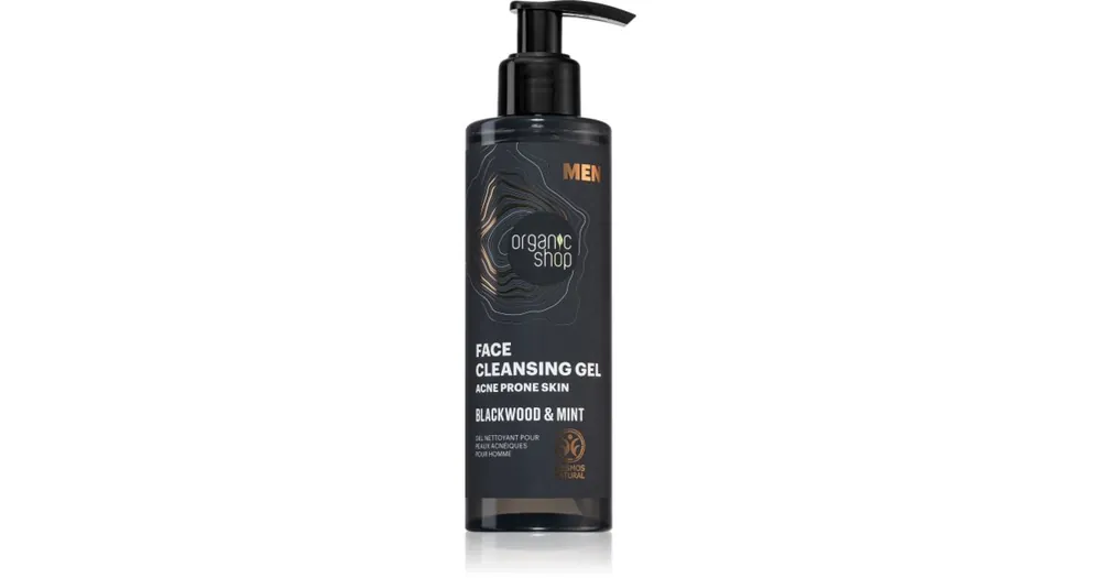 Kiárusítás Organic ShopMen Blackwood & Mint tisztító gél uraknak