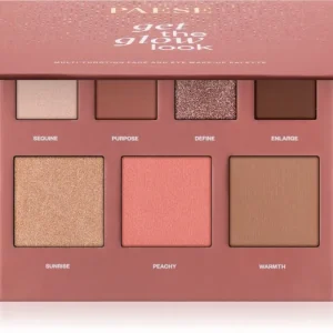 Gyors kiszállítás PaeseGet The Glow Look Face And Eye Make-up Palette multifunkciós arc paletta az arcra és a szemekre