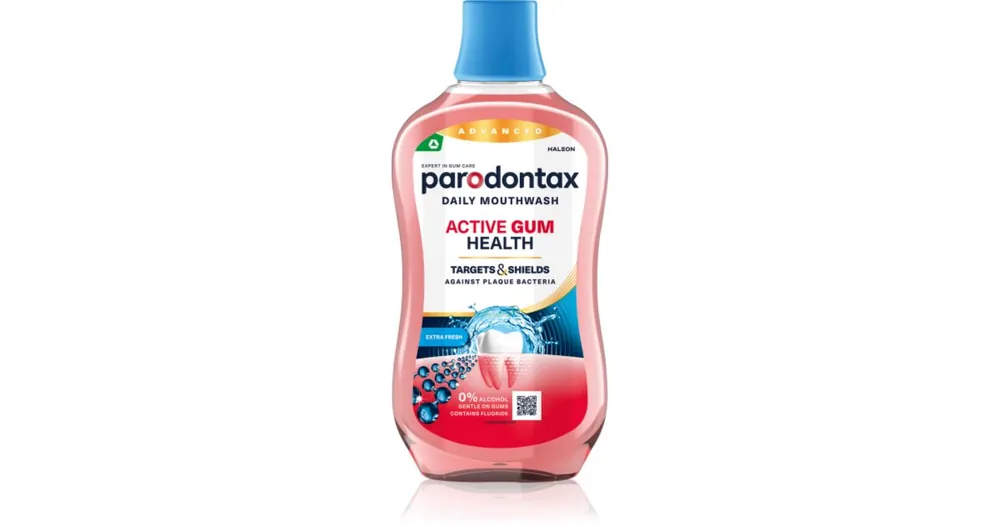 Legnépszerűbb ParodontaxDaily Gum Care Extra Fresh szájvíz az egészséges fogakért és ínyért