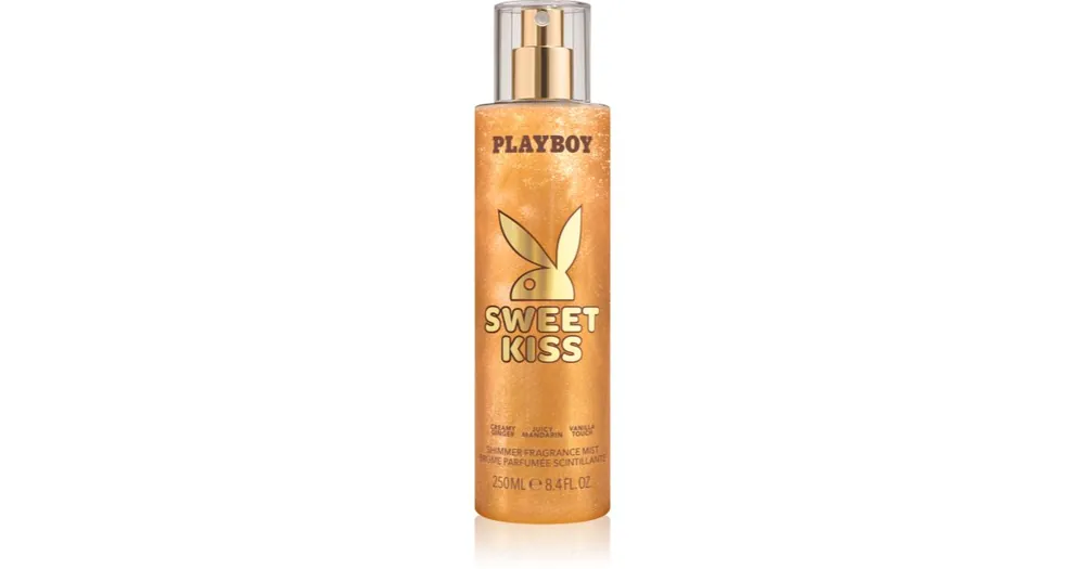 Legnépszerűbb PlayboySweet Kiss testápoló spray csillámporral hölgyeknek