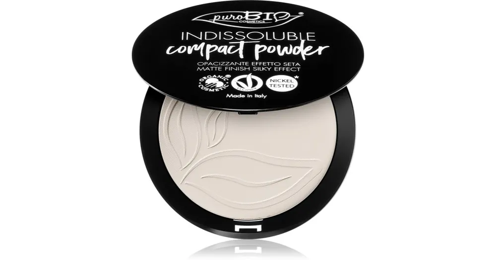 puroBIO CosmeticsIndissouble kompakt púder matt hatással Újdonság