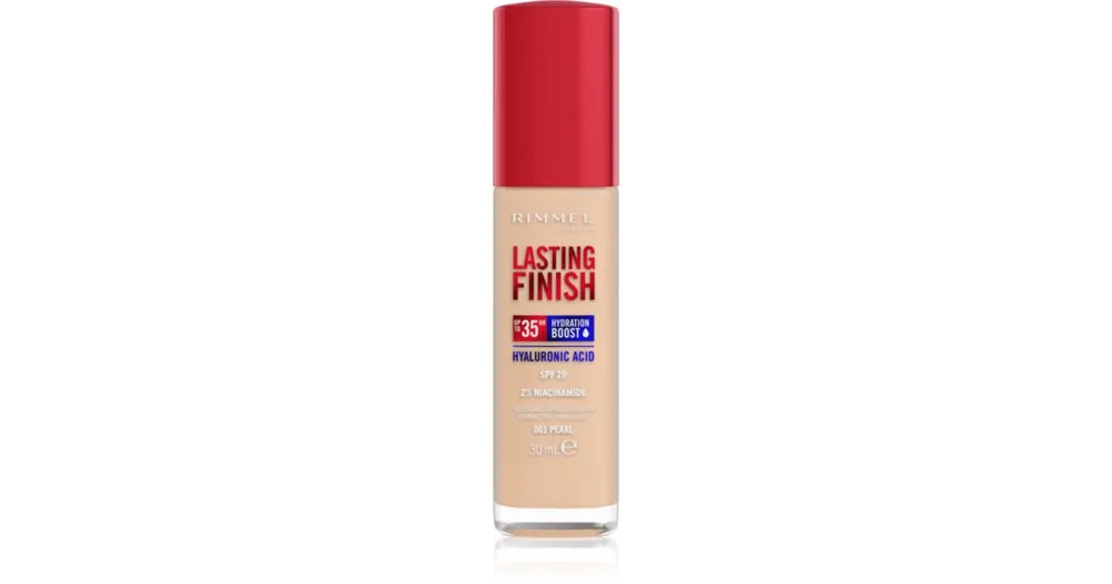 Bestseller RimmelLasting Finish 35H Hydration Boost hidratáló alapozó SPF 20