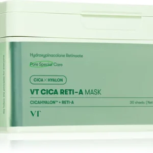 VT CosmeticsCica Reti-A Mask nyugtató hatású gézmaszk feszesítő hatással Árcsökkenés