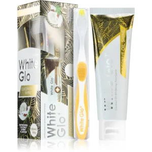 Legnépszerűbb White GloCoconut Oil Shine fehérítő fogkrém kefével