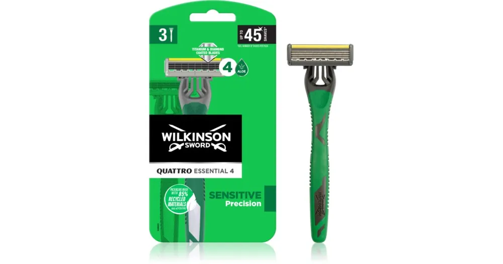 Expressz szállítás Wilkinson SwordQuattro Essential 4 Sensitive Precision eldobható borotvák
