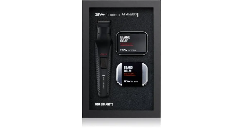 Zew For MenRemington G10 Graphite szőrnyírő szett szakállra és testre Szezonális akció