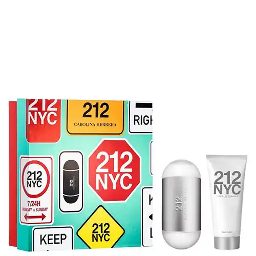 Akciós ár Carolina Herrera 212 Eau De Toilette Szett 100+100 ml