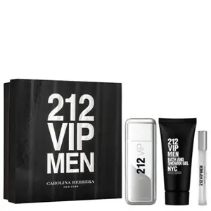Alacsony ár Carolina Herrera 212 VIP Men Eau De Toilette Szett 100+10+100 ml