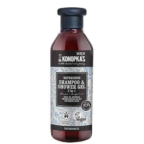 Dr. Konopka‘s Men Frissítő 2 in 1 tusfürdő és sampon 280 ml Népszerű
