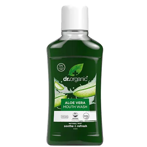 Rendeld meg most Dr. Organic Aloe Vera Szájvíz 500 ml
