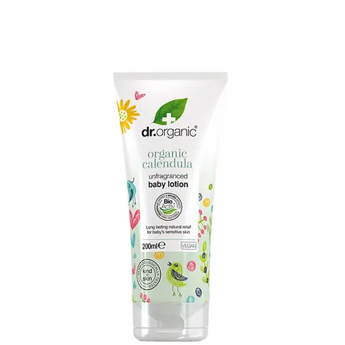 Vásárlói kedvenc Dr. Organic Körömvirág Illatmentes babatestápoló 200 ml