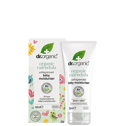 Biztonságos fizetés Dr. Organic Körömvirág Illatmentes hidratáló babakrém 50 ml