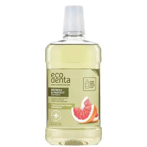 Ecodenta Frissítő és védő szájvíz propolisszal és teafaolajjal 500 ml Prémium