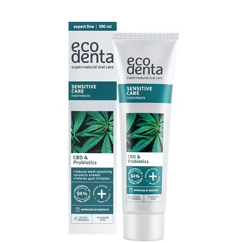 Csak ma Ecodenta Szenzitív fogkrém CBD-vel és probiotikummal 100 ml