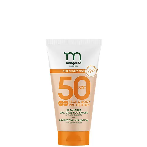 Azonnal elérhető Margarita Sun Protection Napvédő krém sárgarépa-kivonattal 50 ml - SPF50
