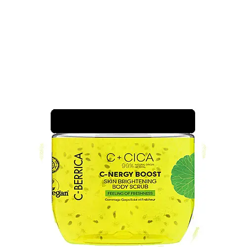 Biztonságos fizetés Natura Siberica C-Berrica C + CICA C-Nergy Boost Ragyogásfokozó testradír 200 ml