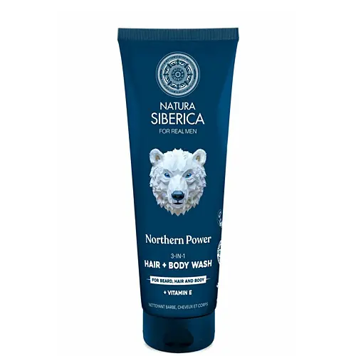 Népszerű Natura Siberica Northern Power 3 az 1-ben tusfürdő, haj- és szakállmosó 200 ml