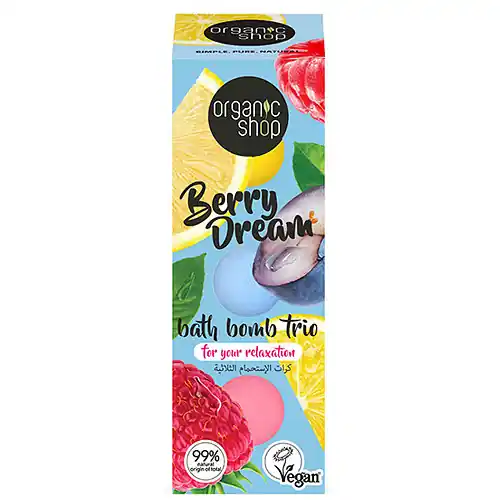 Organic Shop Berry Dream Fürdőbomba trió 3x85 g Akció