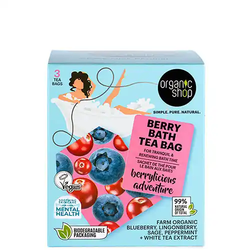 Újdonság Organic Shop Berrylicious Adventure Fürdőfilter bogyós gyümölcsökkel 3 db