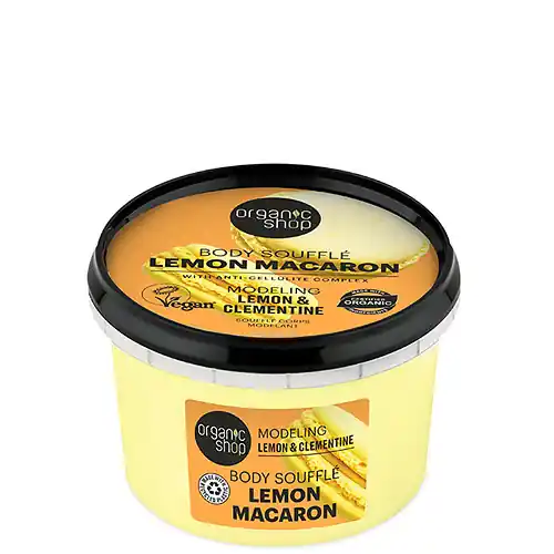 Ajánlat Organic Shop Citromos macaron Alakformáló testszuflé citrommal és klementinnel 250 ml