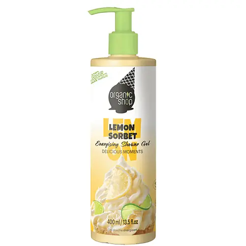 Exkluzív ajánlat Organic Shop Lemon Sorbet Energizáló tusfürdő 400 ml