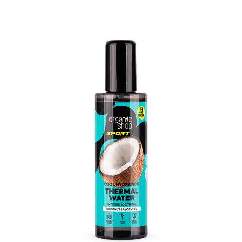 Organic Shop Sport - Kókuszvíz és aloe vera Hűsítő hidratáló termál testpermet 200 ml Végkiárusítás