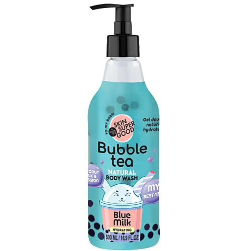 Skin Super Good Bubble Tea - Blue Milk Hidratáló tusfürdő 500 ml Gyors kiszállítás