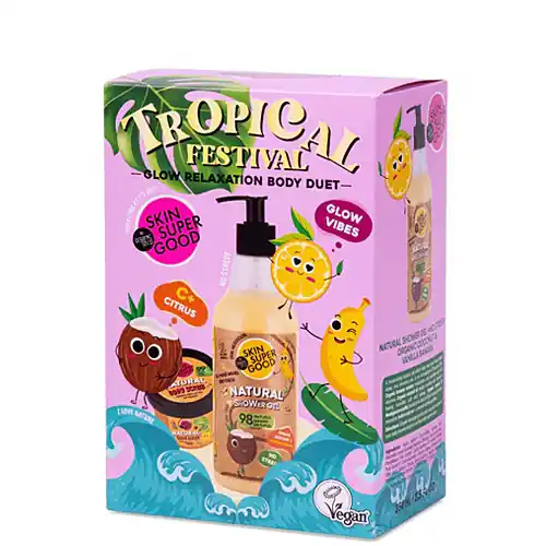 Skin Super Good Tropical Festival Testápoló szett 250+100 ml Kedvezmény