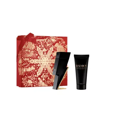 Prémium Carolina Herrera Bad Boy férfi parfüm (eau de toilette) Edt 100ml+100ml Tusfürdő