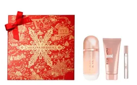 Árengedmény Carolina Herrera 212 Vip Rose női parfüm szett (eau de parfum) Edp 80ml+edp10ml+100ml testápoló