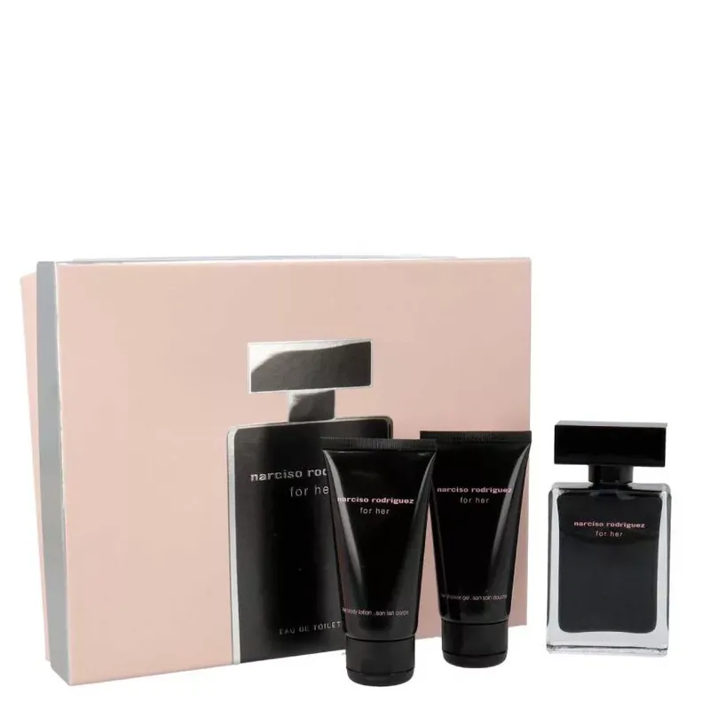 Gyors kiszállítás Narciso Rodriguez for her női parüm szett (eau de toilette) Edt 50+50ml tusfürdő+50ml testápoló